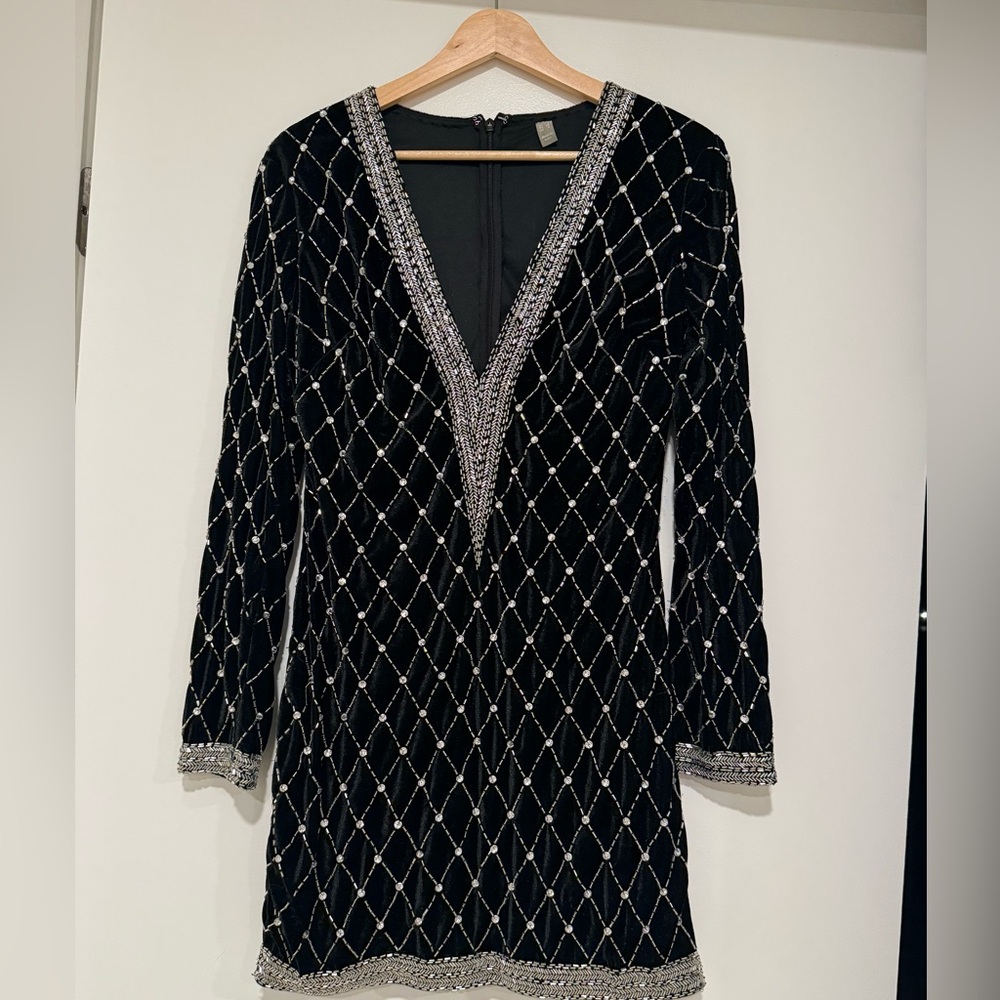 ASOS Black Dress with Silver Accents